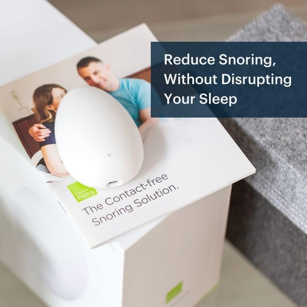 Smart Nora Anti-Snoring Device, Helps Stop Snoring, Works with Any Pillow,