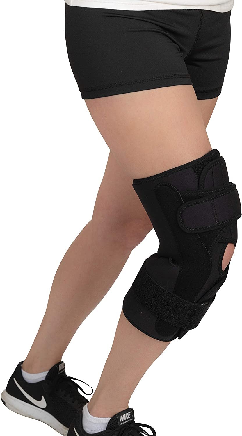 Bariatric Open Patella Plus Size Hinged Knee Brace for Men and Women - Supports Meniscus Tears, Arthritis Joint Pain, Ligament Injuries & Sprains