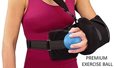 Universal Shoulder Rotator Cuff Sling Immobilizer with Abduction Pillow and Exercise Ball - Mars Med Supply