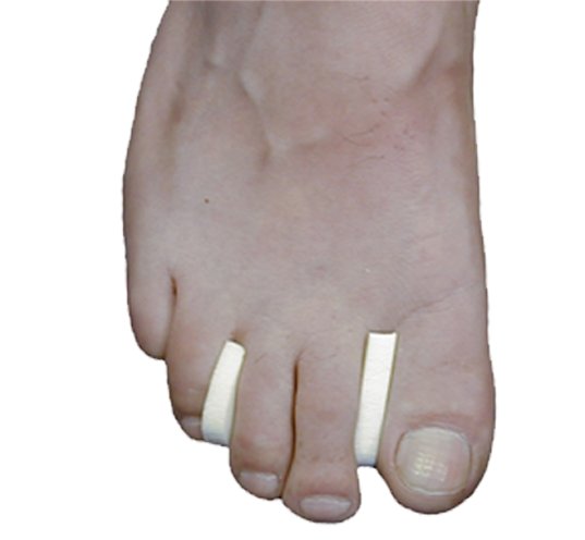 Premium Foam Toe Separators - Toe Spacers for Corn, Blisters, and Hammer Toe Relief - 1/4 Inch - Bulk Pack of 50 Toe Pads - Mars Med Supply