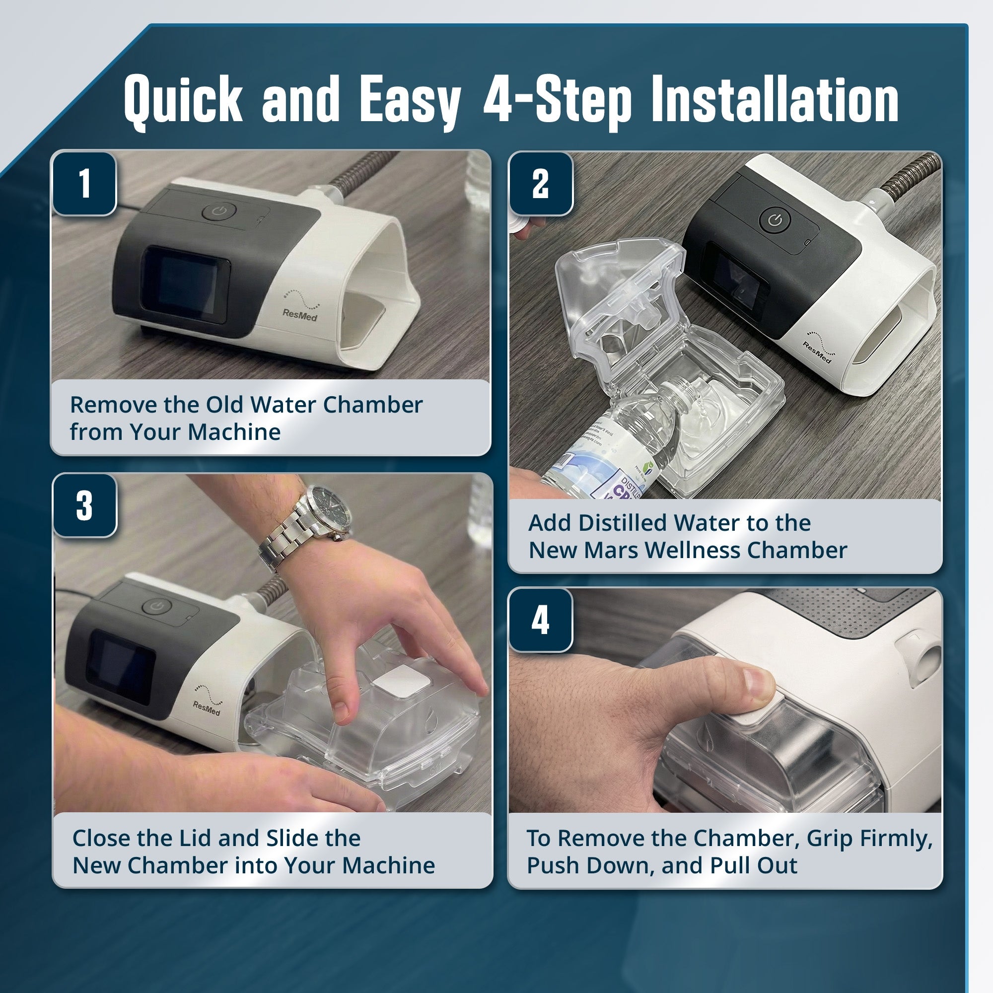 Mars Wellness Replacement Water Chamber Compatible with Airsense 11 CPAP Machines - Perfect Fit Reliable Water Chamber for Airsense 11 ONLY