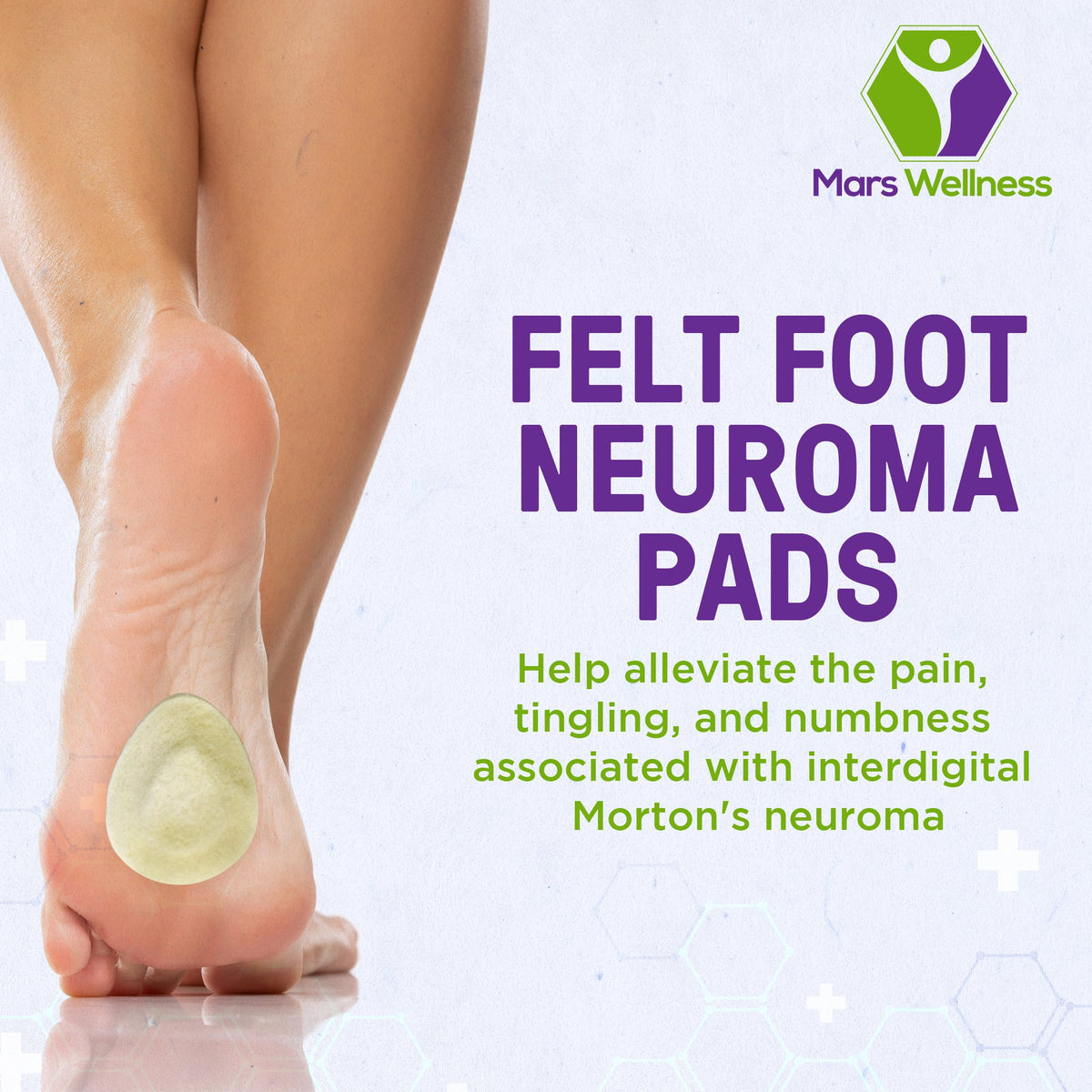 Premium Comfort Metatarsal Felt Foot Neuroma Pads