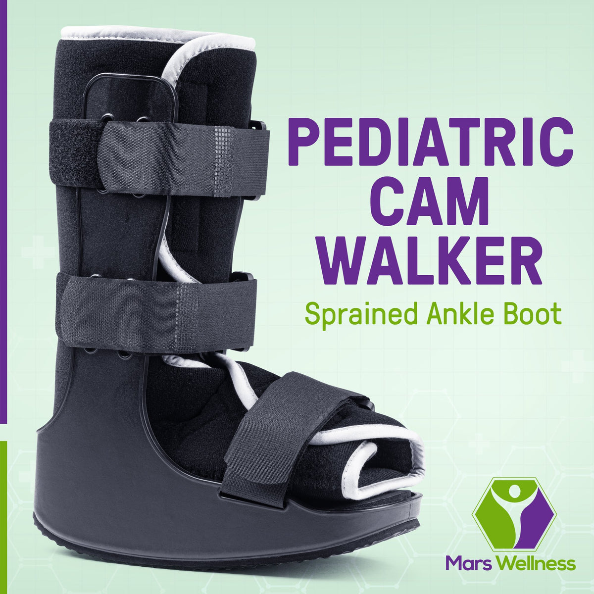 Mars Wellness Premium Pediatric Cam Walker Fracture Ankle Boot