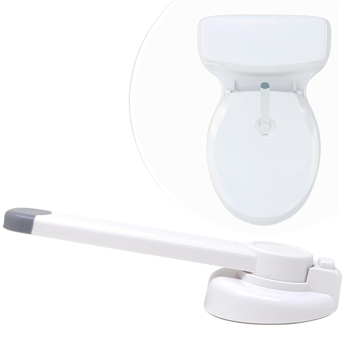 Mars Baby Child Safety Toilet Seat Lock - Easy to Install and Use Toilet Lock, Baby Proof Your Bathroom - Easy Install No Tools Needed - Fits Most Toilets