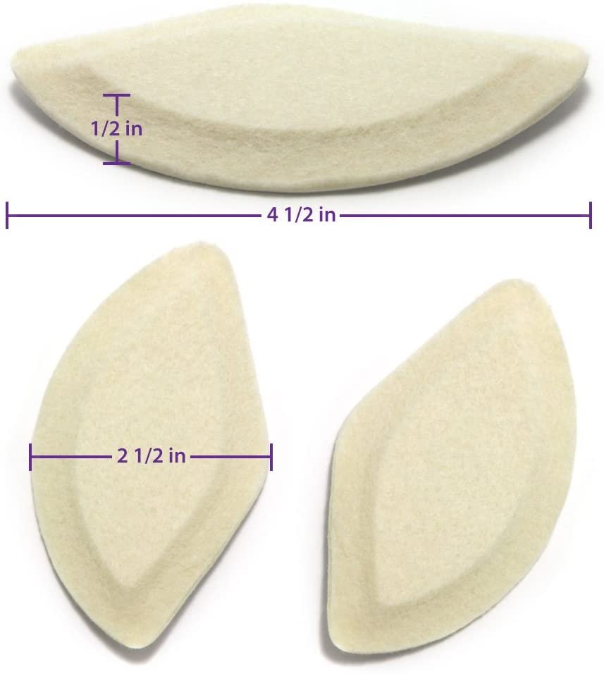 Premium Felt Foot Arch Support Pads - Shoe Inserts