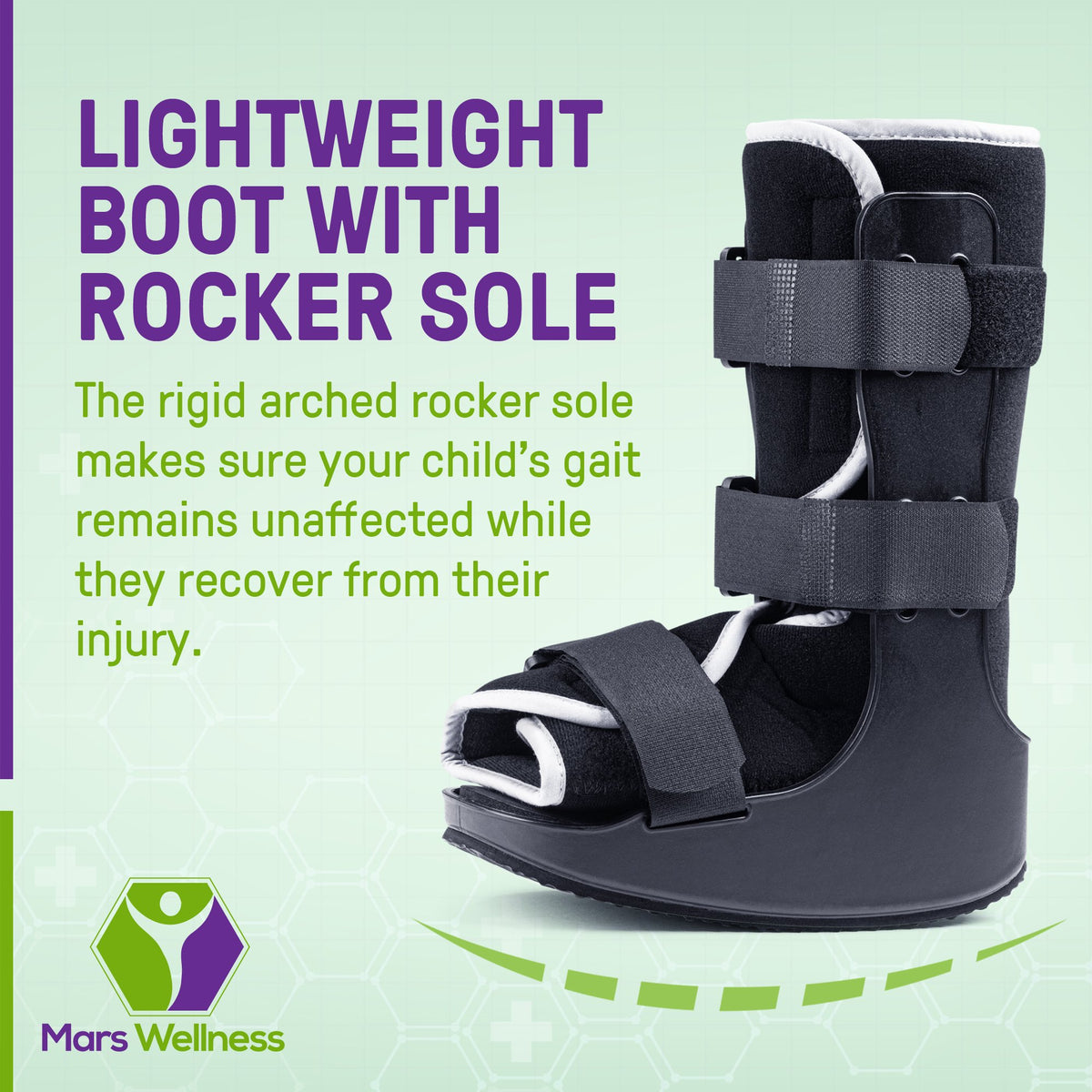 Mars Wellness Premium Pediatric Cam Walker Fracture Ankle Boot