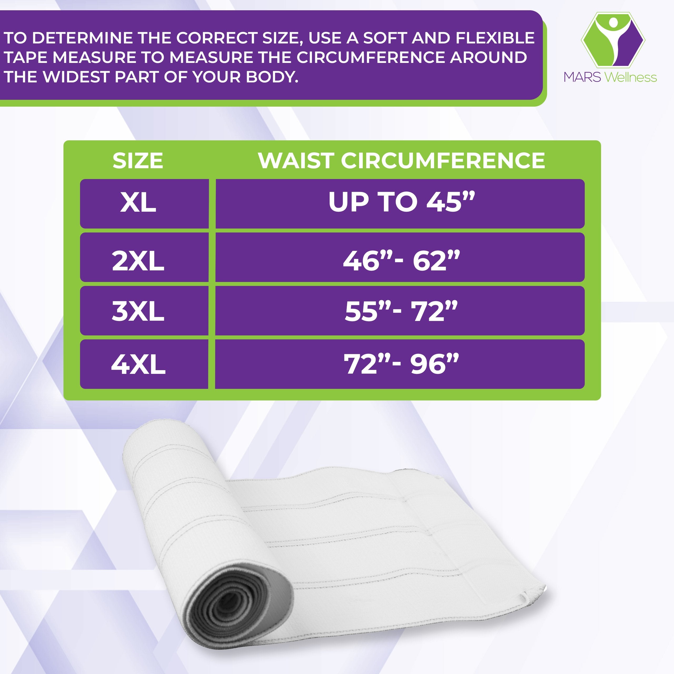 Premium Plus Size Bariatric Abdominal Binder - 12" 4 Panel