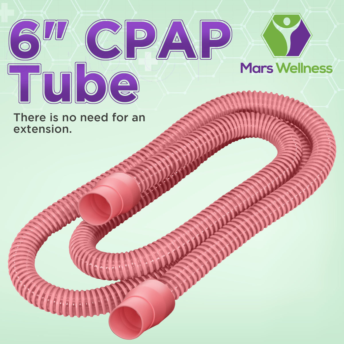 Universal 6 Foot CPAP Tubing Hose - Premium Standard 22mm CPAP Hose - Gray