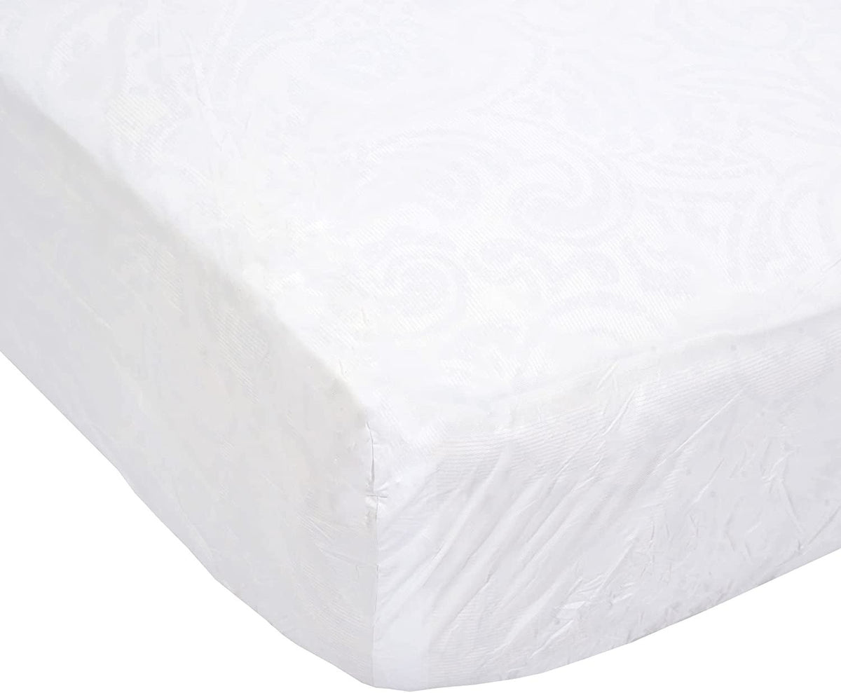 Mars Wellness Waterproof Vinyl Mattress Protector and Cover - White Mattress Cover Sheet