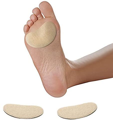 Premium Adhesive Moleskin Kidney Metatarsal Pads - 3 Inches