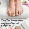 Mars Wellness Full Foam XL Toe Separators 1/2" - Toe Spacers for Corn, Blisters, and Hammer Toe Relief