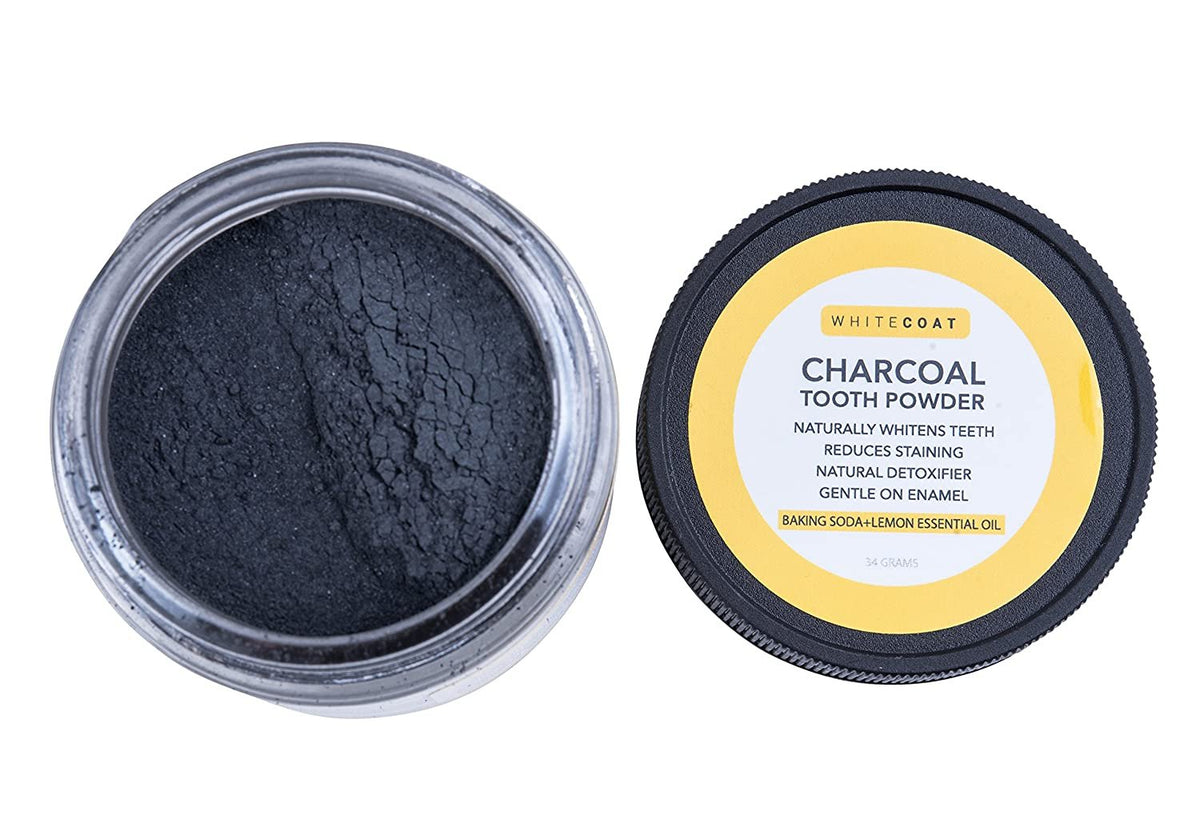 All Natural Teeth Whitening Tooth and Gum Powder with Coconut Activated Charcoal - Safe Effective Tooth Whitener Solution