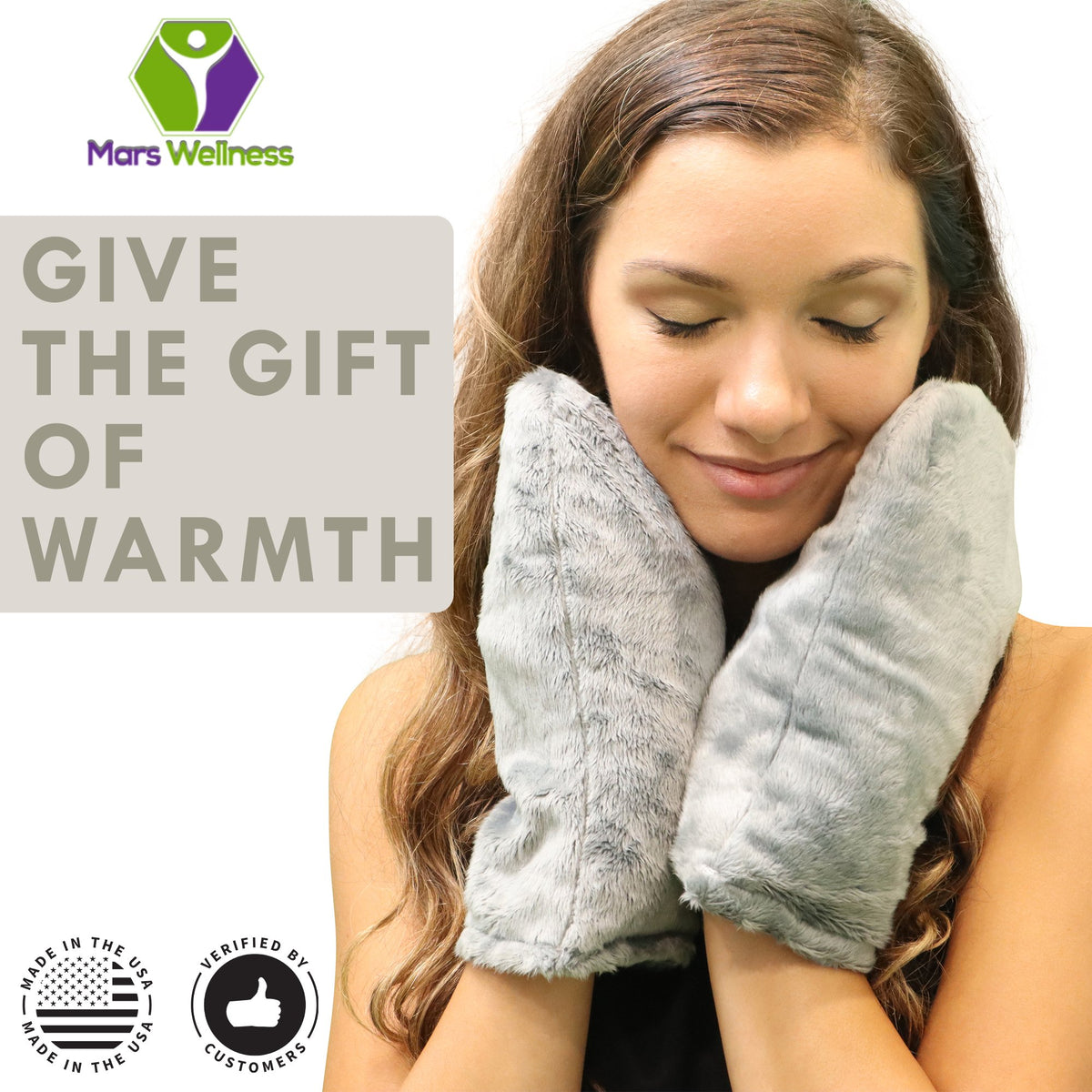 Heated Microwavable Mitts - Herbal Hot/Cold Deep Penetrating Herbal Aromatherapy Therapy Mittens with Flaxseed and Herbs - Trigger Finger, Inflammation, Carpal Tunnel