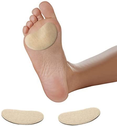 Premium Adhesive Moleskin Kidney Metatarsal Pads - 3.5"