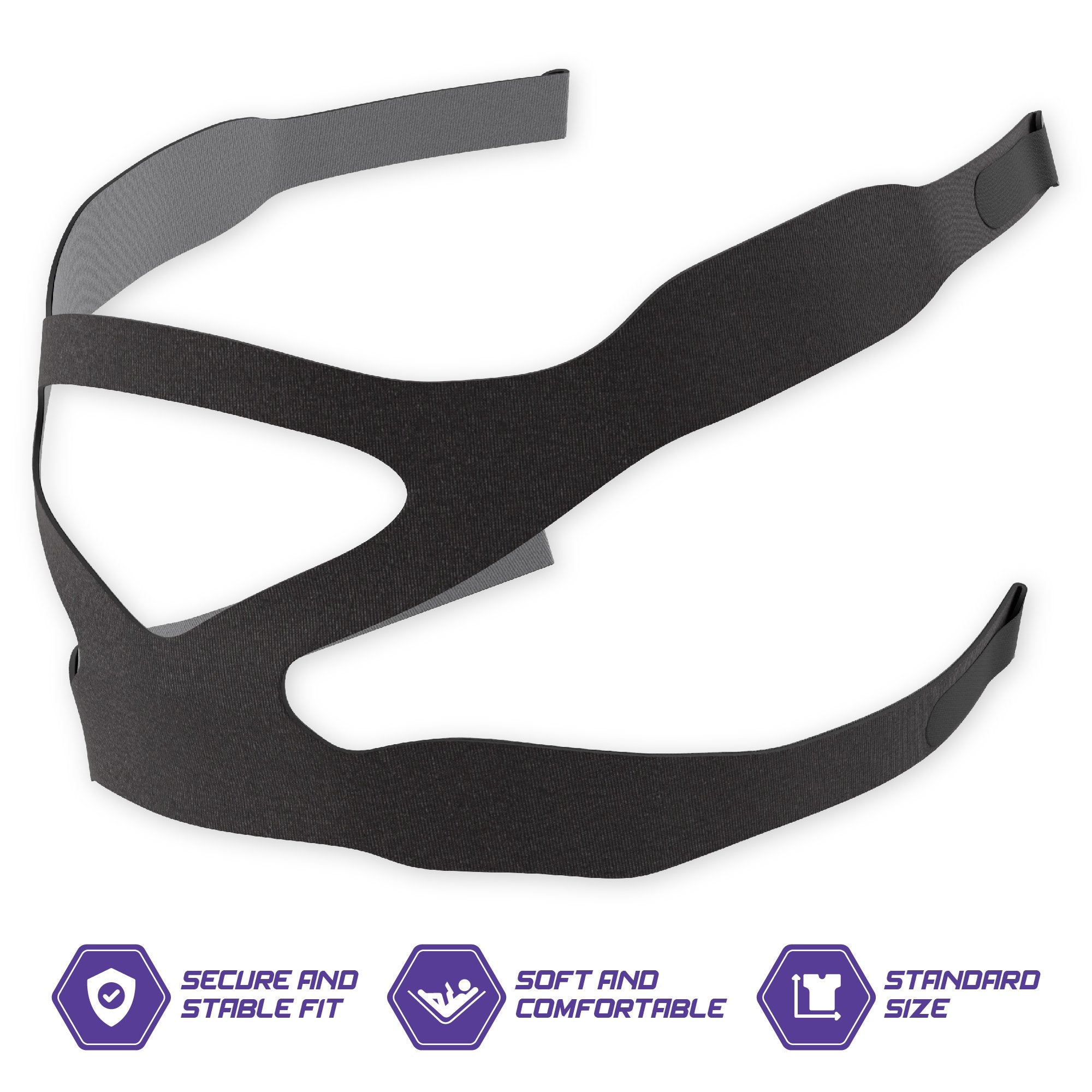 Mars Wellness Universal CPAP Headgear Strap for Full Masks - Upgraded Lightweight Ventilator Headband Made from Breathable, Non-Irritating Soft Neoprene