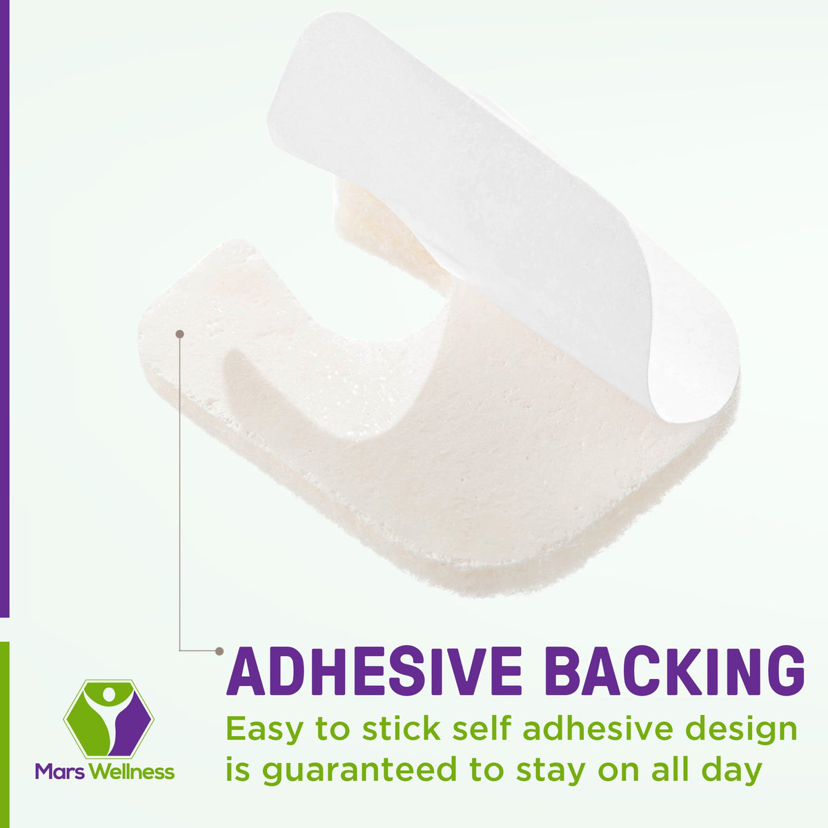 Wide U Shaped Felt Callus Horseshoe Pads - Adhesive Foot Pads That Protect Calluses from Rubbing On Shoes - 1/4"