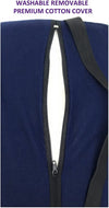 Half Moon Lumbar Roll with Attachment Strap - Firm Half Roll Lower Back Support Cushion