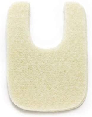 Wide U Shaped Felt Callus Horseshoe Pads - Adhesive Foot Pads That Protect Calluses from Rubbing On Shoes - 1/4"