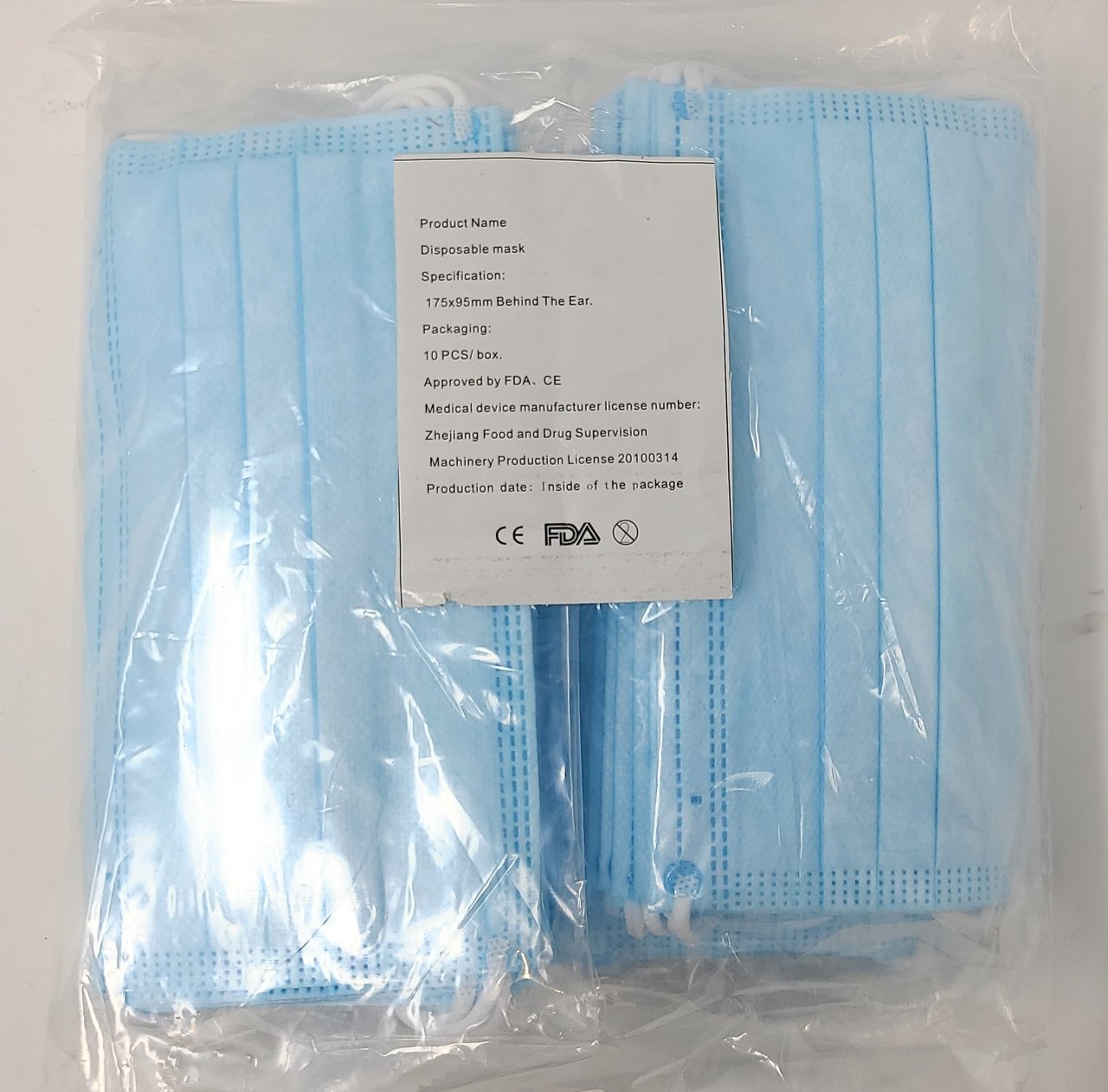 3Ply Surgical Face Mask with earloops - Box of 50 - 2 Pack