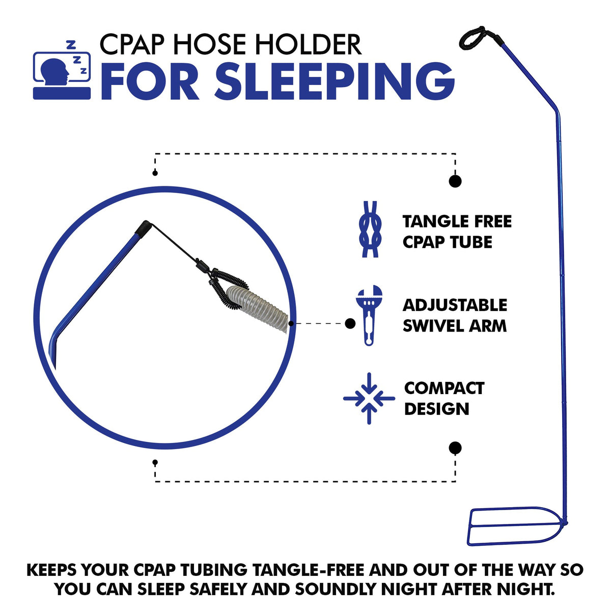 Cpap Hose Holder for Sleeping - Tangle Proof