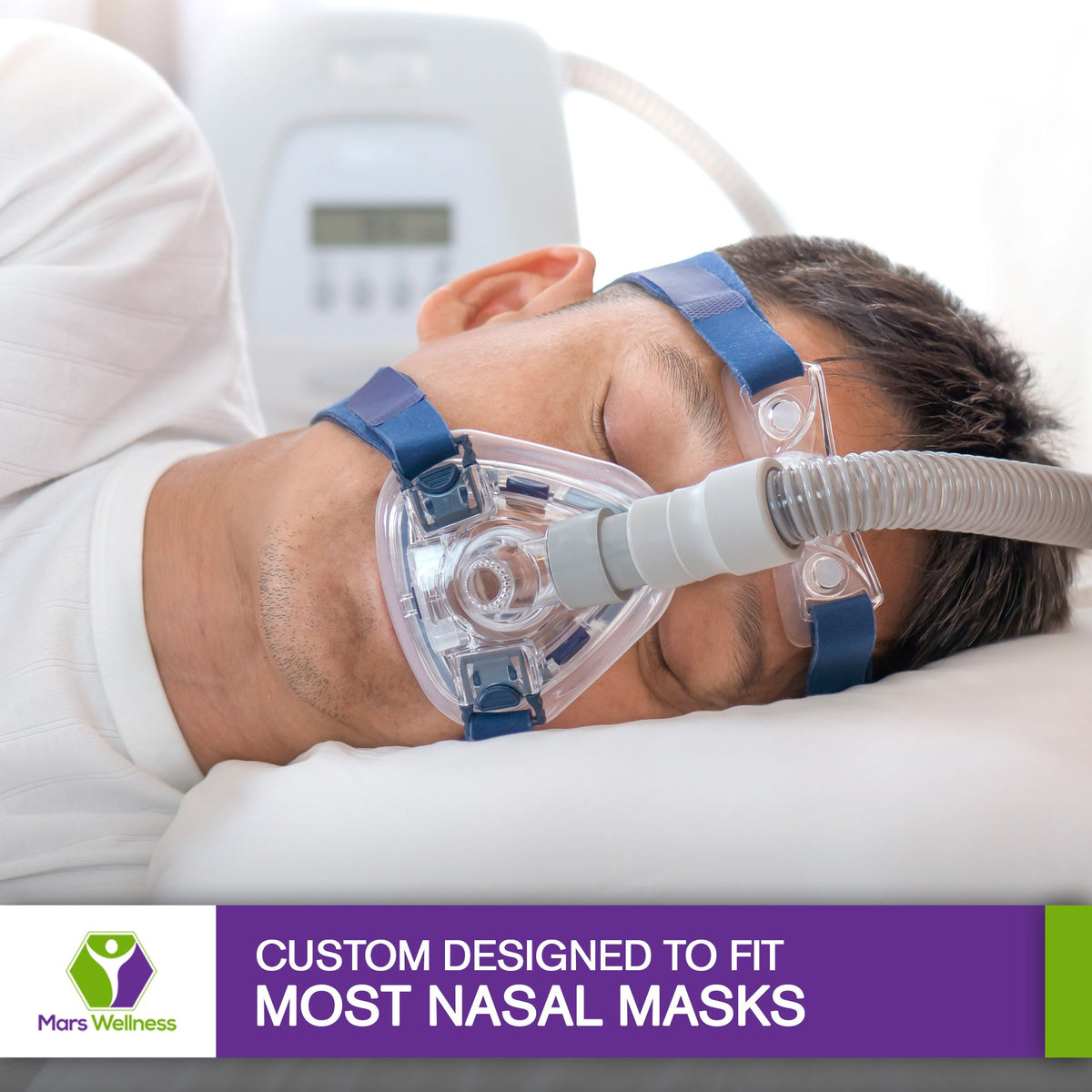 Mars Wellness CPAP Mask Gel Nasal Pad Strips - Sleep Apnea Gel Pads to Avoid Irritation - Comfort Pad Can Be Trimmed