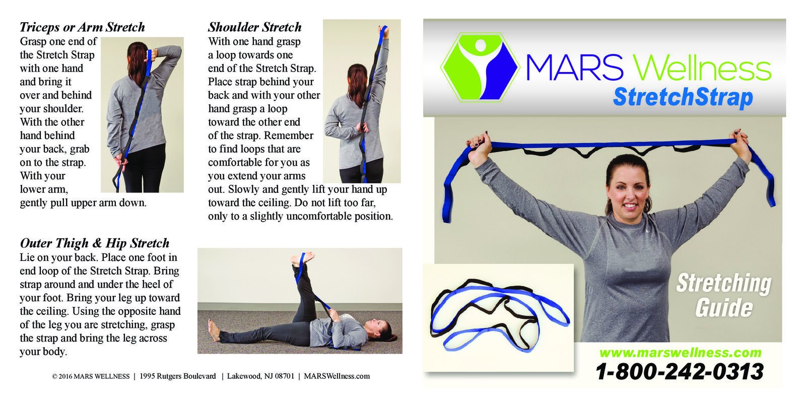 NEW Stretch Strap - Yoga Belt - Exercise Band - Multiple Grip Loops