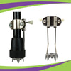 Heavy Duty Metal 4-Prong Ice Cane Tip Attachment - Essential for Safer Walking in Ice and Snow