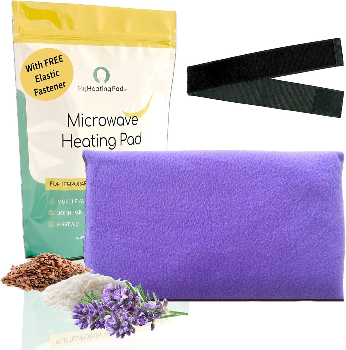 My Heating Pad for Pain Relief - Moist Microwavable Heating Pad for Joints and Muscles Relief - Microwave Hot Pack Heat Pad for Cramps - Chilled or Heated Pad Therapy - 1 Pack Blue - Lavender Scent