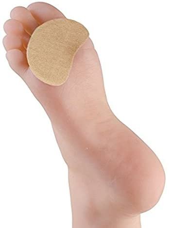 Premium Adhesive Moleskin Kidney Metatarsal Pads - 3 Inches