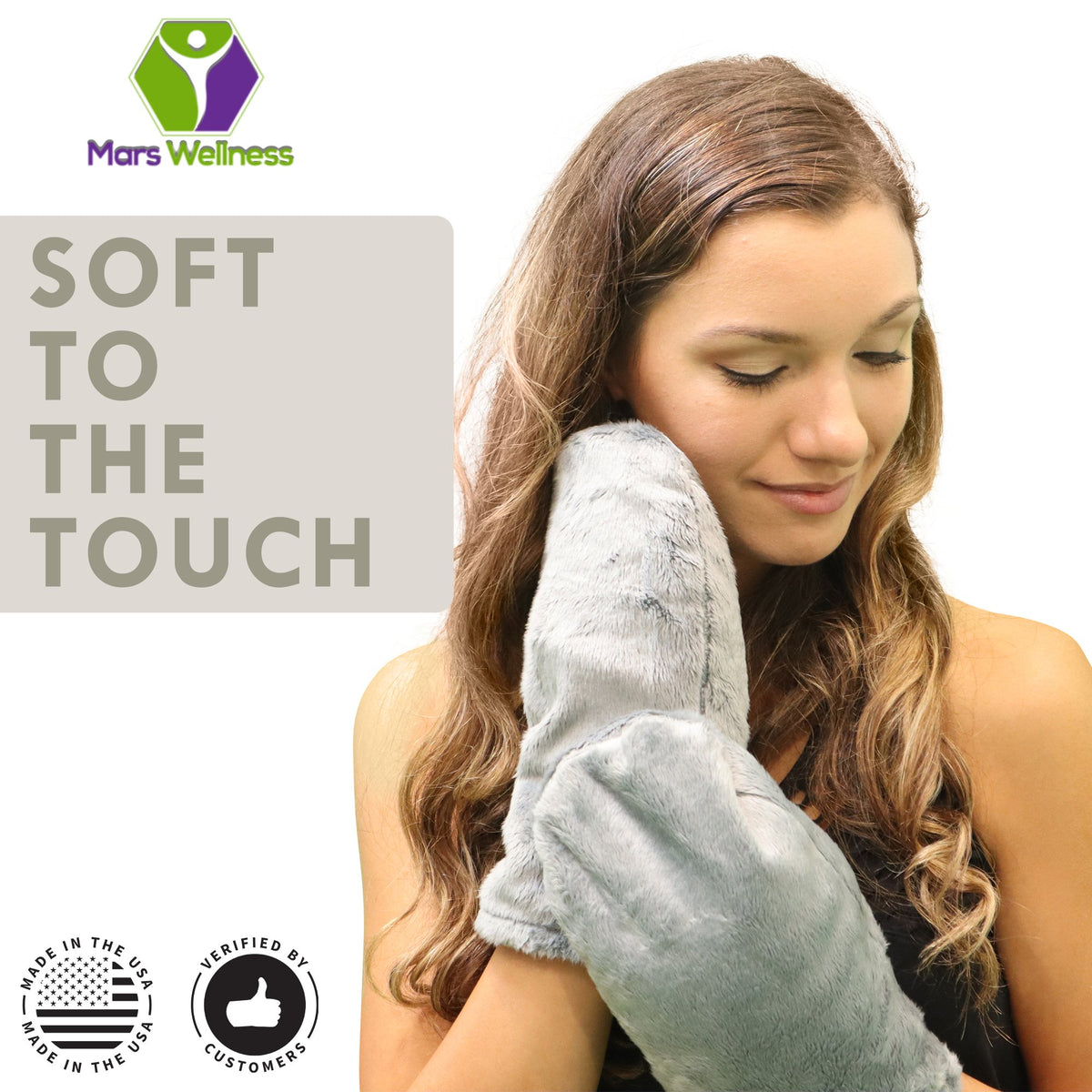 Heated Microwavable Mitts - Herbal Hot/Cold Deep Penetrating Herbal Aromatherapy Therapy Mittens with Flaxseed and Herbs - Trigger Finger, Inflammation, Carpal Tunnel