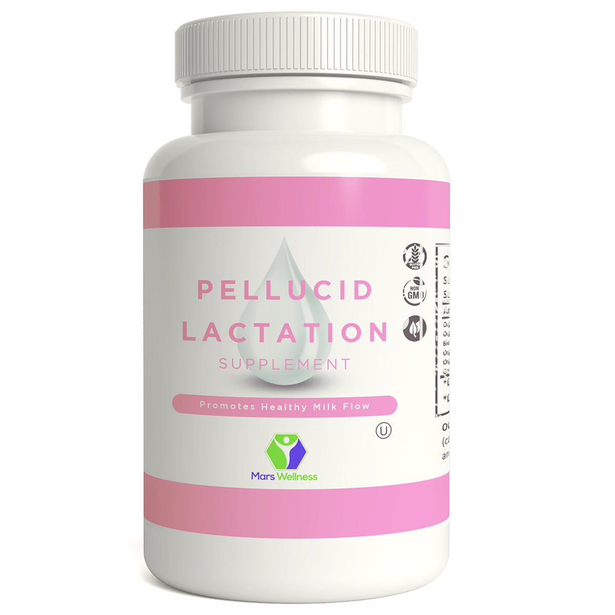 Pellucid - All Natural Herbal Lactation and Breastfeeding Supplement – Increases, Enhances, and Enriches Breast Milk Supply – 120 Capsules – 60 Day Supply – Organic Ingredients