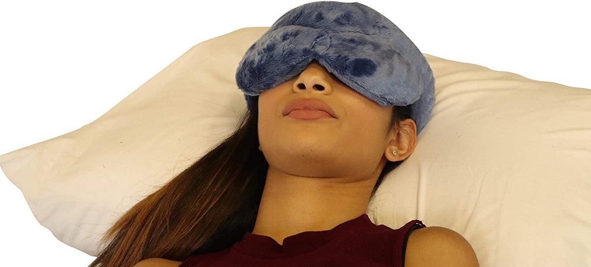 Cooling Eye Compress - Soft Blackout All Natural Aromatherapy for Relaxation, Stress and Pain Relief