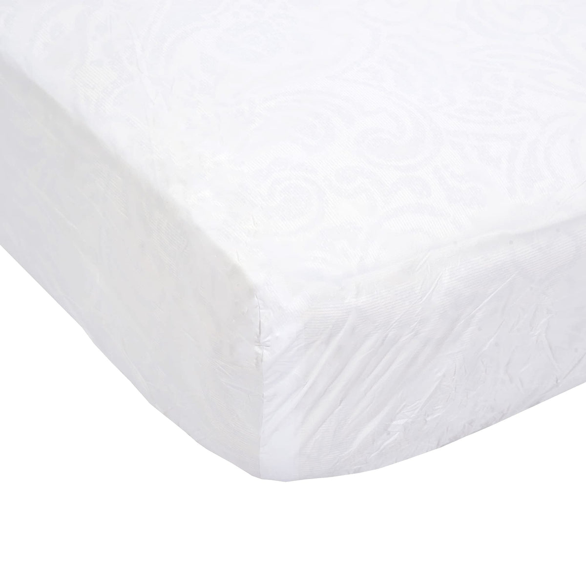 Mars Wellness Waterproof Vinyl Mattress Protector and Cover - Contoured Fitted White Mattress Cover Sheet Bulk