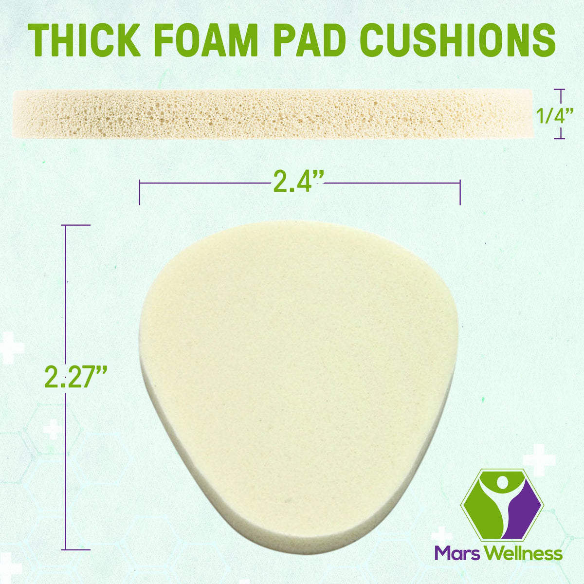 NEW Metatarsal Foam Foot Pad - 1/4" Thick