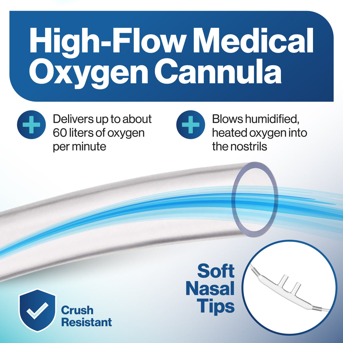 7 Foot High Flow Oxygen Nasal Cannula - Nasal Cannulas for Oxygen