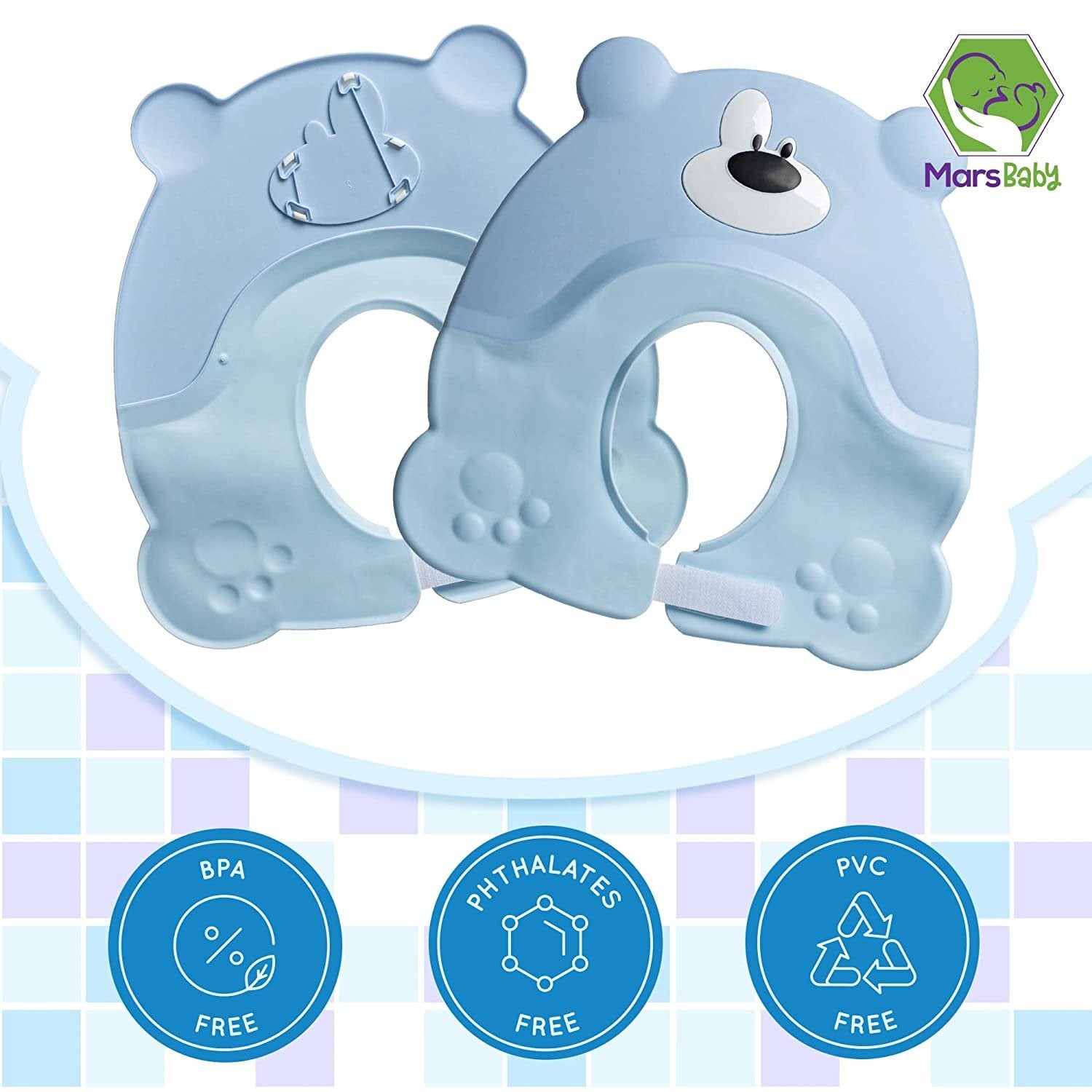 Baby Shower Cap For Kids, Hair Washing Hat For Toddlers Boys Children, Silicone Lotus Leaf Baby Shower Cap, Keep Water From Eyes, Ears, Face