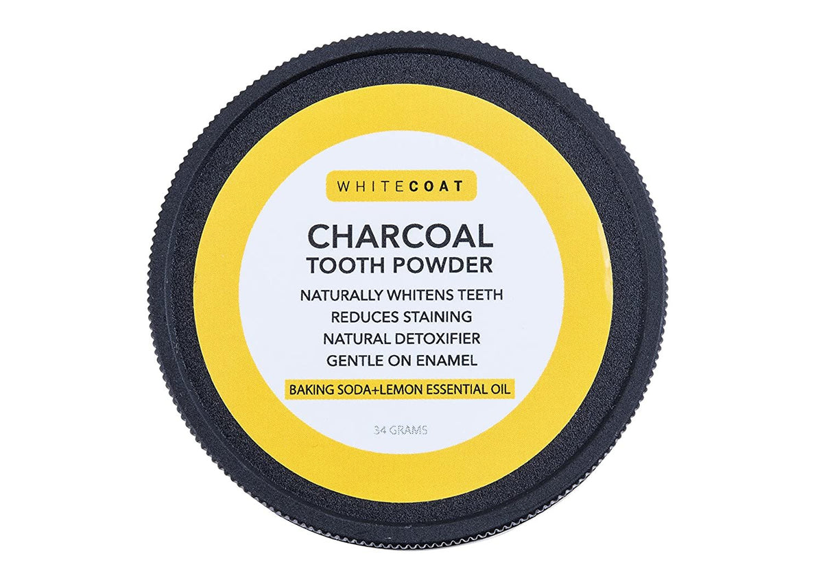 All Natural Teeth Whitening Tooth and Gum Powder with Coconut Activated Charcoal - Safe Effective Tooth Whitener Solution