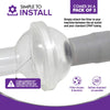 Truly Universal Fit in-Line Filter Kit for CPAP and BiPAP Machines Multiple Size Connectors - 15mm to 15mm, 15mm to 22mm, 22mm to 22mm - 6 Pack