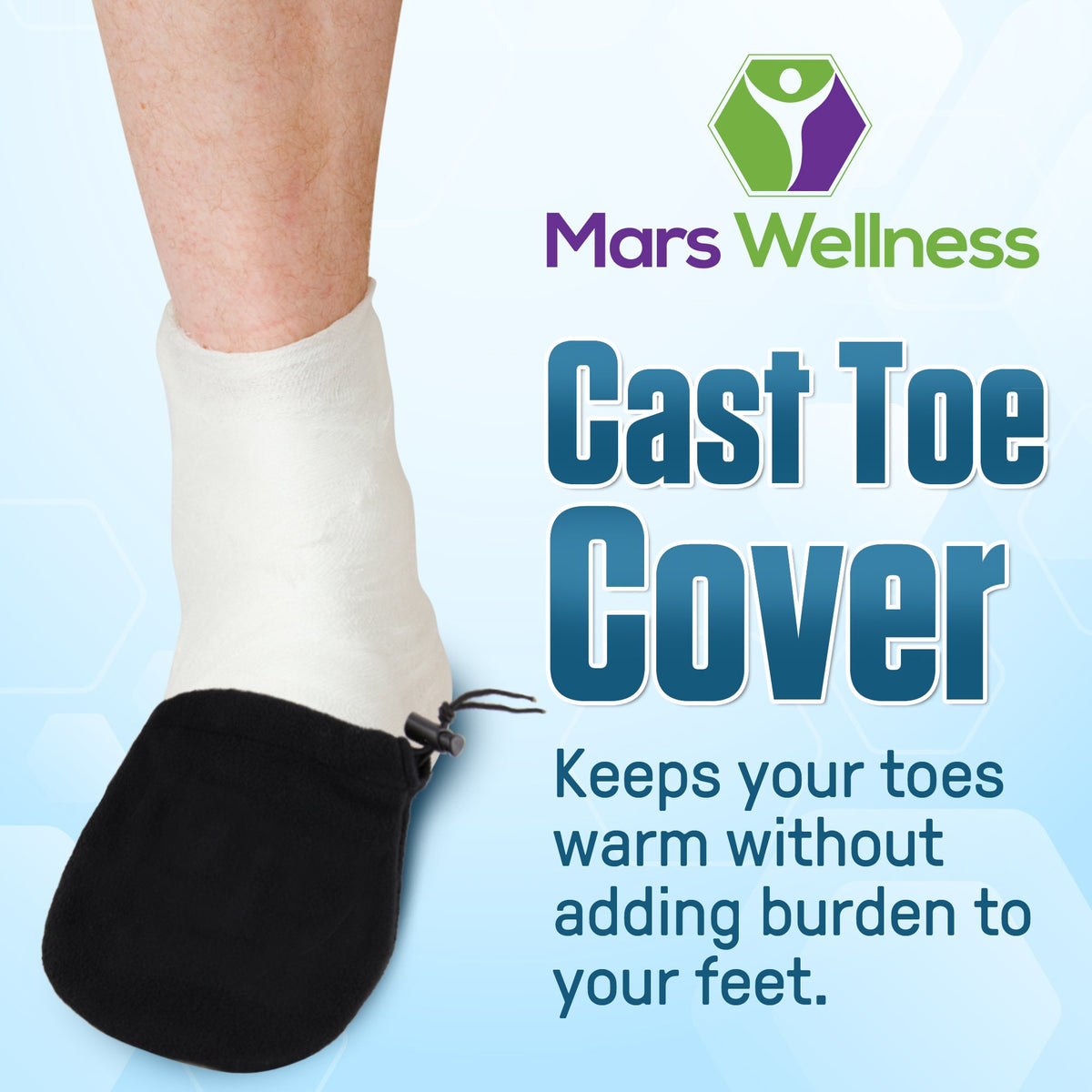 Premium Cast Sock Toe Cover - Fits Leg, Ankle, and Foot Casts