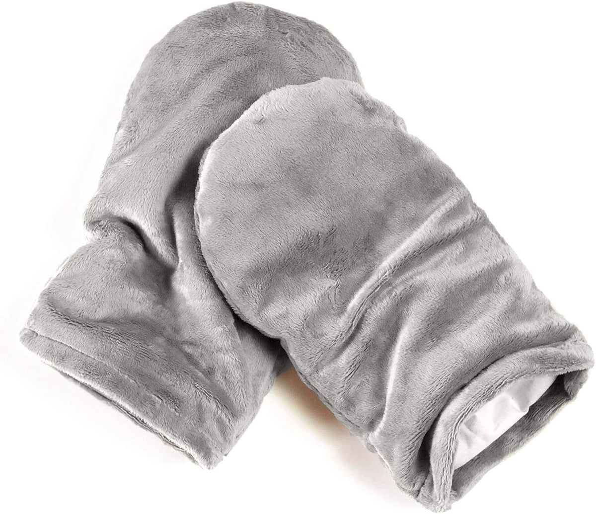 Heated Microwavable Mitts - Herbal Hot/Cold Deep Penetrating Herbal Aromatherapy Therapy Mittens with Flaxseed and Herbs - Trigger Finger, Inflammation, Carpal Tunnel