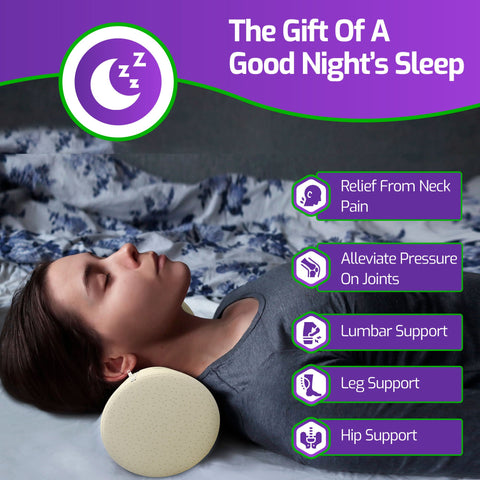 Lumbar Support Pillow Sleeping Memory Foam Pillow for Back Pain Relief  Medical