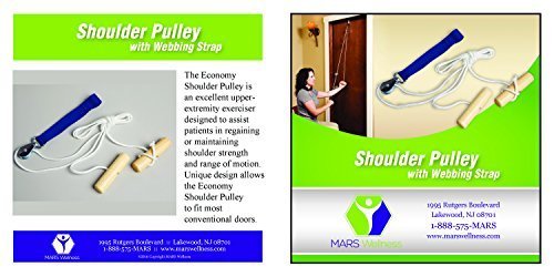 NEW Overdoor Shoulder Therapy System - Wooden Handles Webbing Door Strap - Mars Med Supply