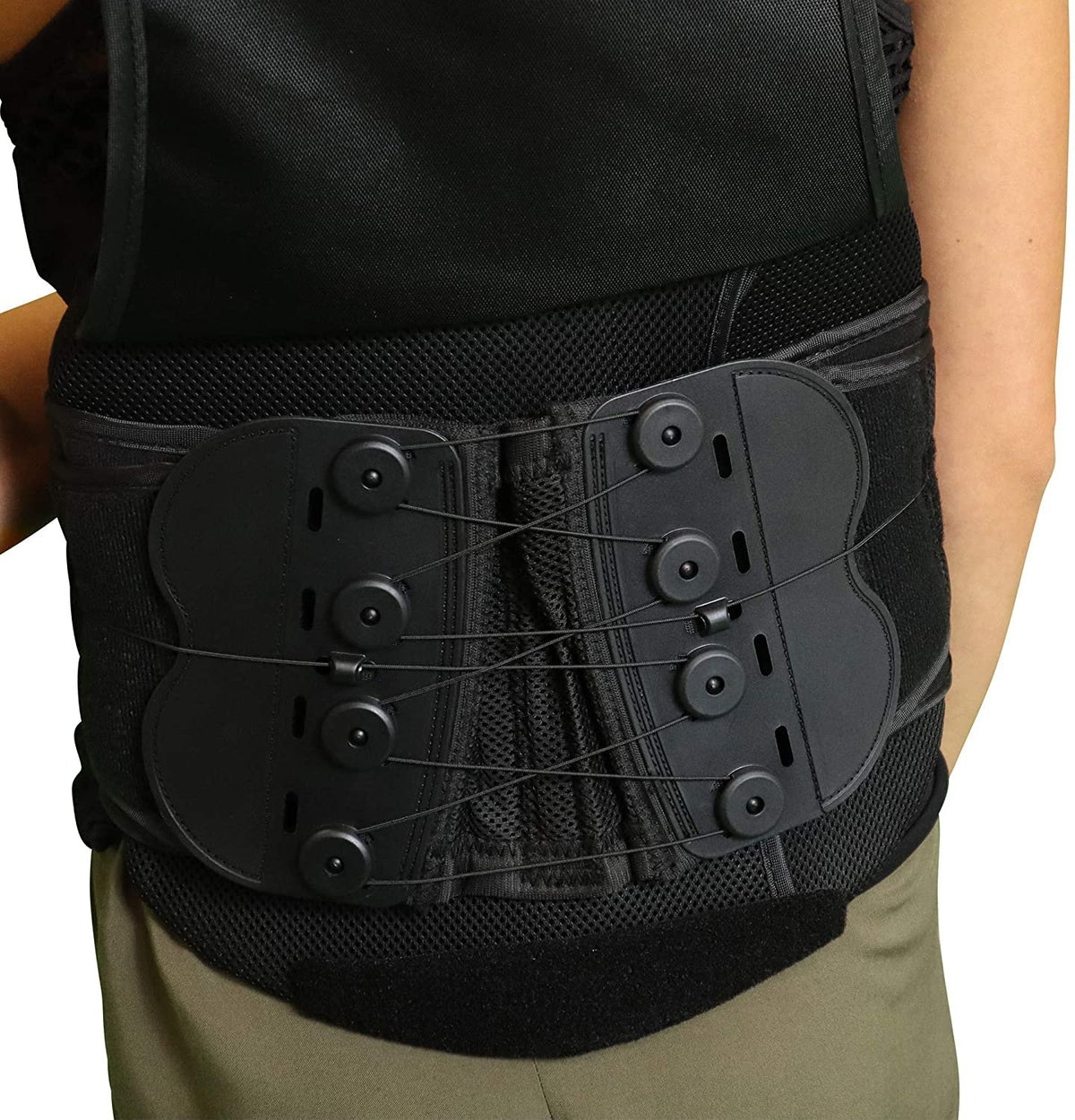 Mars Wellness LSO High Profile Lumbar Lower Back Brace - Universal PDAC L0631/L0648 - Pain Relieving Lumbosacral Brace - Support for Back Pain, Sciatic Spine Stenosis - Mars Med Supply