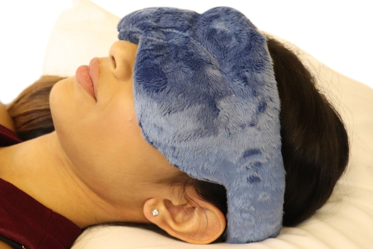 Cooling Eye Compress - Soft Blackout All Natural Aromatherapy for Relaxation, Stress and Pain Relief
