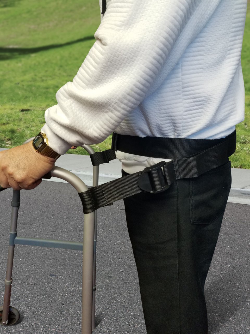 Posture Correcting Walker Gait Belt - Attach to Any Walker for Posture Support & Increased Mobility - Mars Med Supply