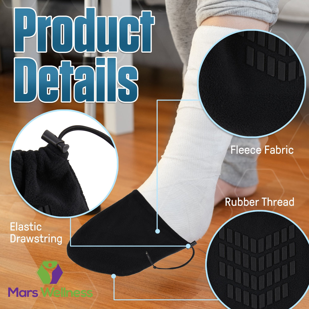 Premium Cast Sock Toe Cover - Fits Leg, Ankle, and Foot Casts