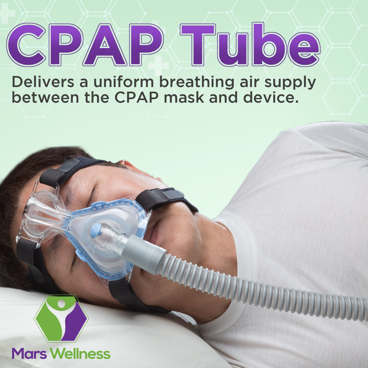 Universal 6 Foot CPAP Tubing Hose - Premium Standard 22mm CPAP Hose - Gray