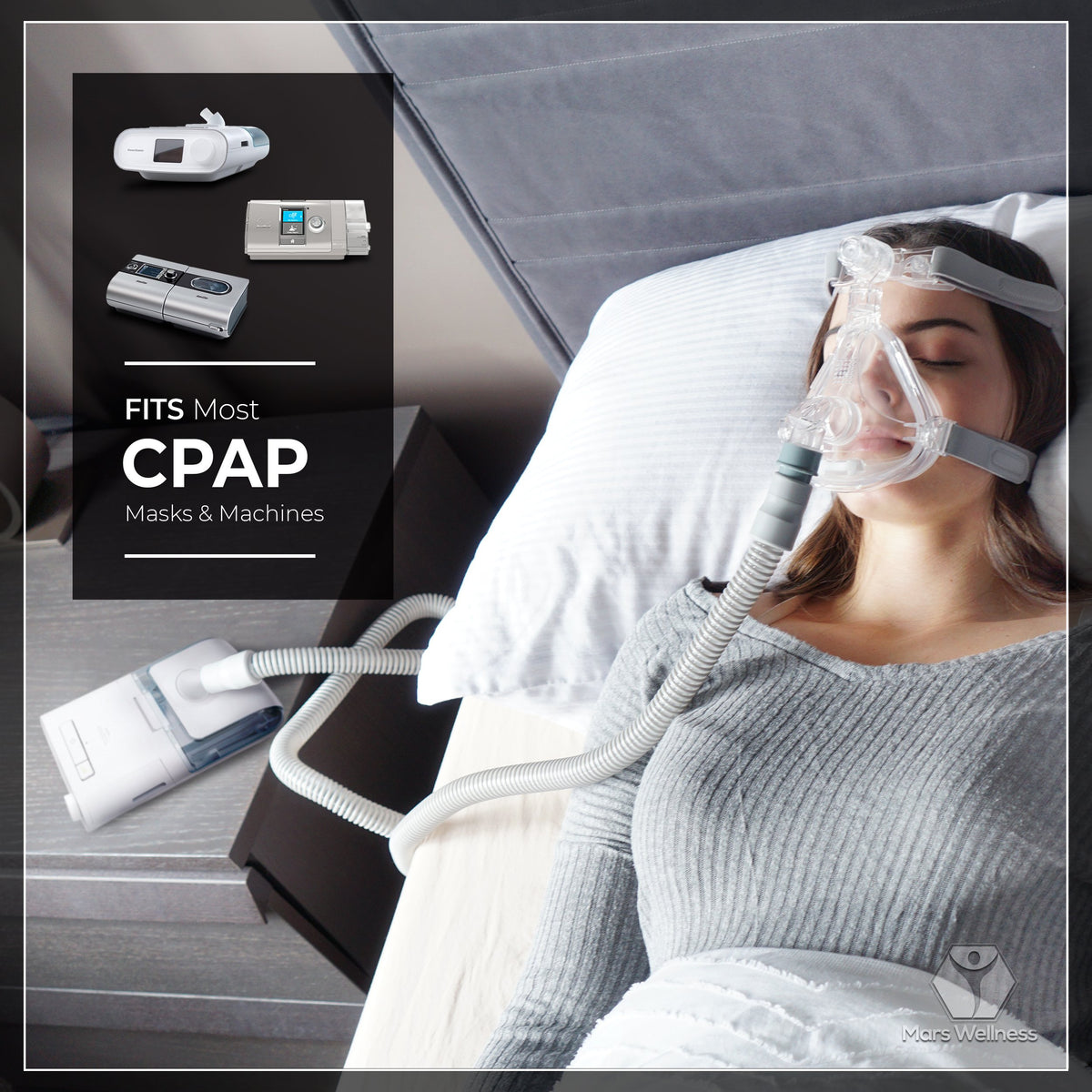 Premium Universal CPAP Tubing Hose 72" - 6 Foot - by MARS WELLNESS