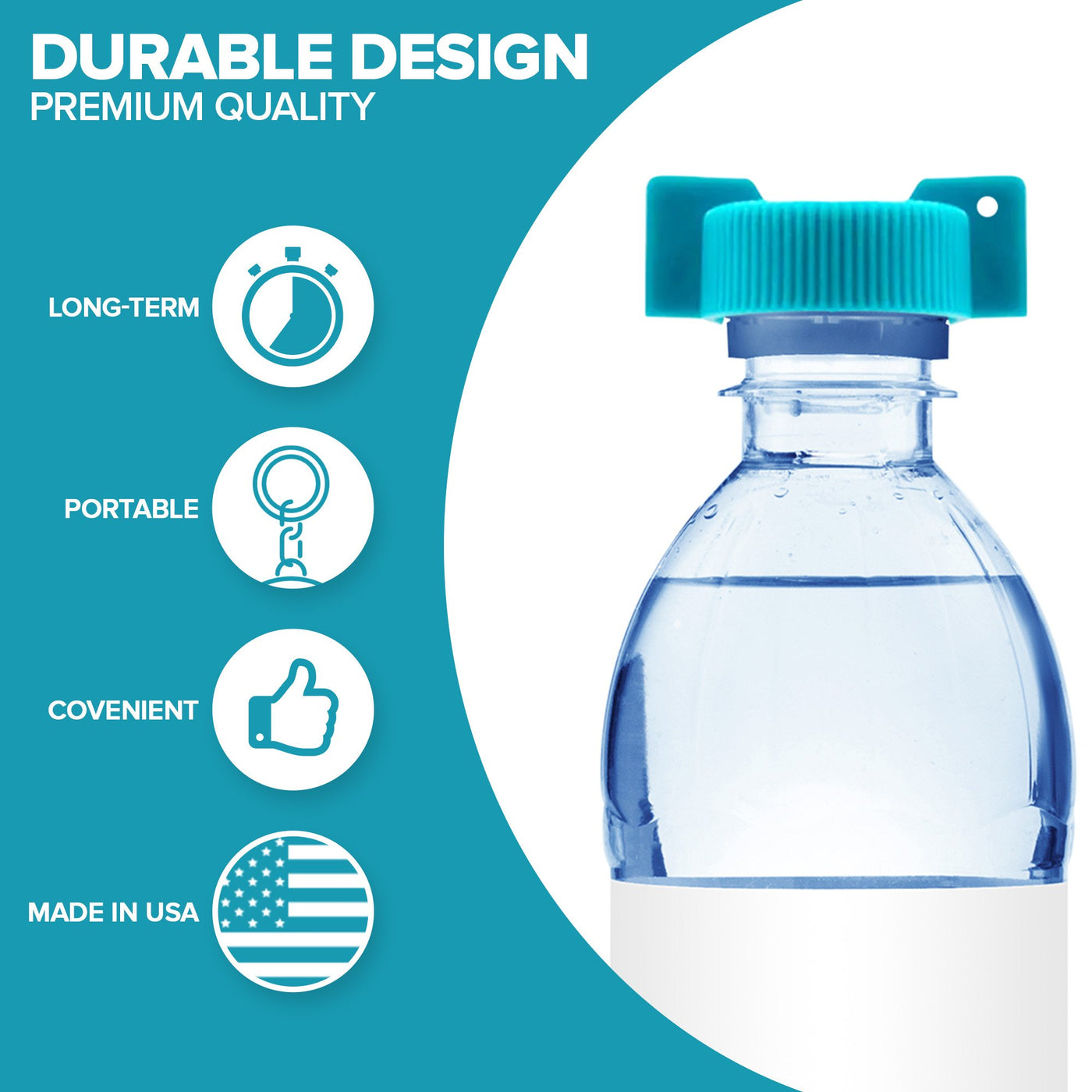 Multi-Purpose Cap Opener Handheld Water Bottle Twist-Off Opener