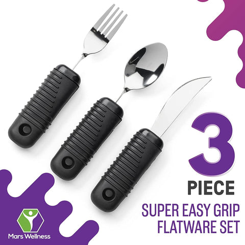 Good Grips Weighted Adaptive Eating Utensils – The Therapy Connection